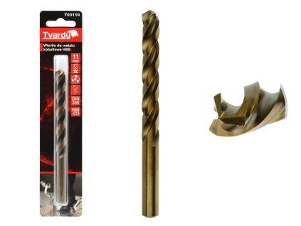 122085 kobaltovy vrtak hss m35 11 mm delka 50 mm geko