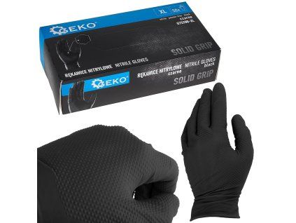 122244 nitrilove rukavice solid grip 50 ks velikost x l cerne