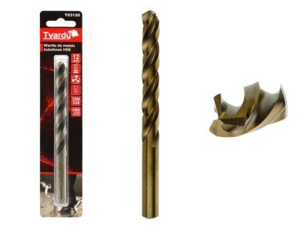 123453 kobaltovy vrtak hss m35 12 mm 50 mm geko 1 ks