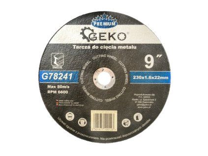 123117 rezaci kotouc na kov geko premium 230 16 5 25 mm