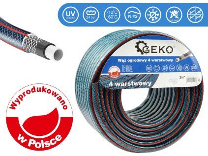 124434 zahradni hadice 4vrstva 3 x 4 mm 50 m geko new