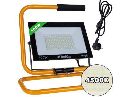 78592 11 128980 led reflektor geko 100w se stavebnim stativem 4500k profesionalni osvetleni pro dilny a stavby