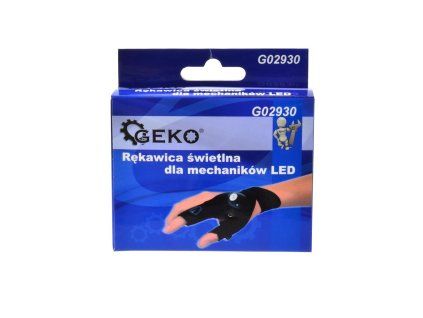 137167 led rukavice geko s osvetlenim pro mechaniky a praci ve tme univerzalni velikost s nastavitelnym zipem