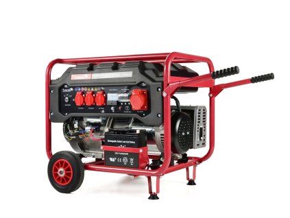 84366 12 137407 benzinovy generator geko 6 6 kw s elektronickym startem profesionalni agregat 15 hp s avr regulatorem