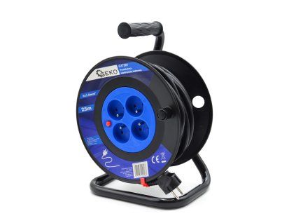 138631 navijeci kabel geko 25 m 3x1 5 mm 4 zasuvky max 3200 w