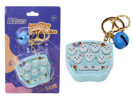 68391 elektronicka kapesni hra klicenka pop it dovednostni modra