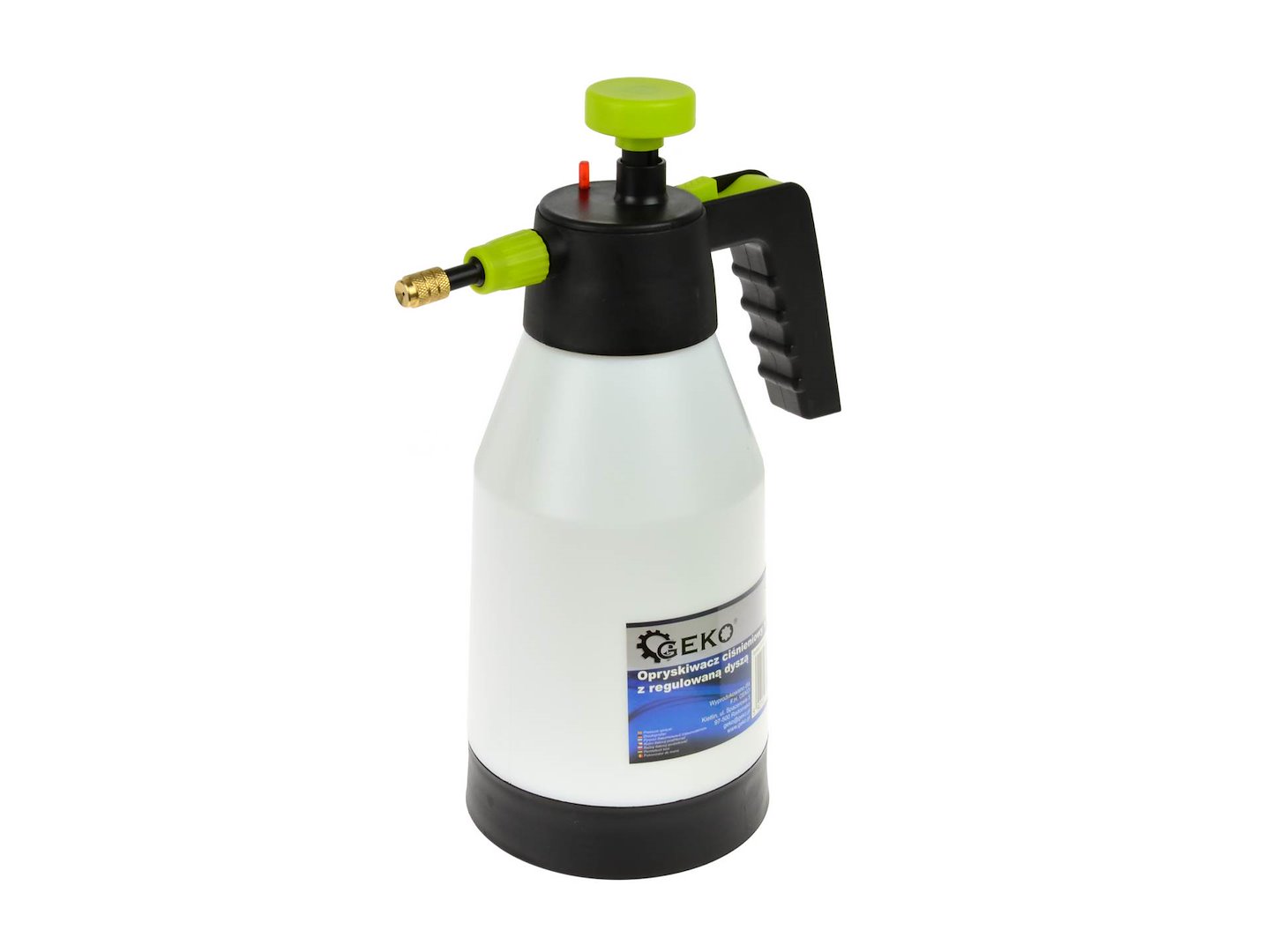 Ruční tlakový postřikovač Geko 1,5 l s regulovanou tryskou — Detail trysky