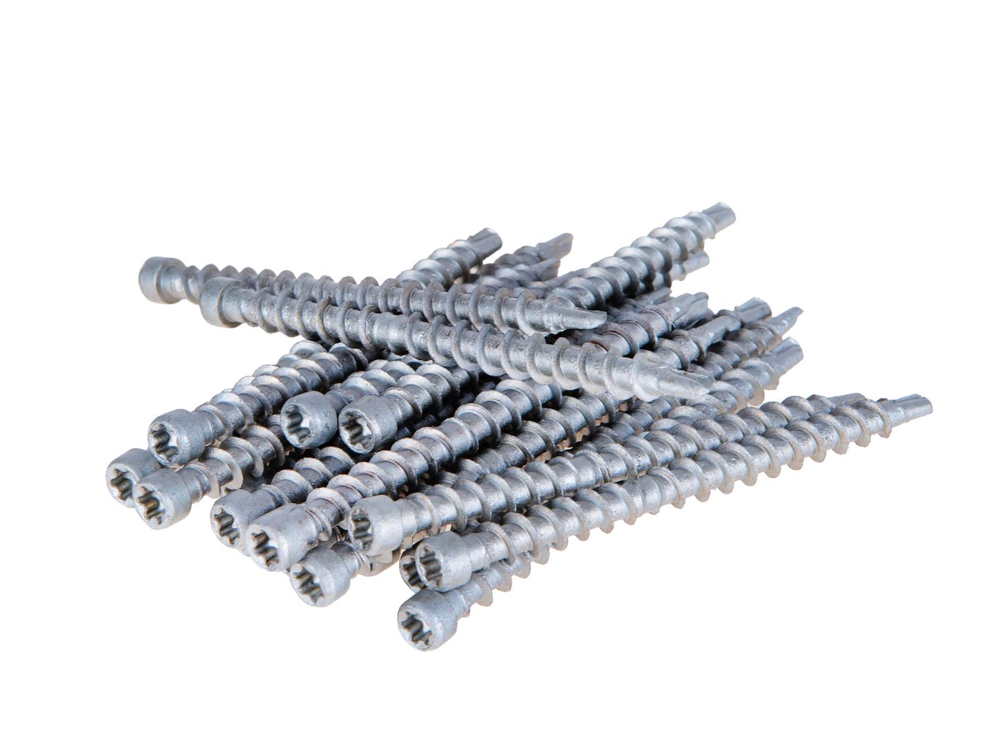 Šrouby pro desky terasové 4,5 mm x 60 mm + bit T15 Geko — Detail hlavy šroubu