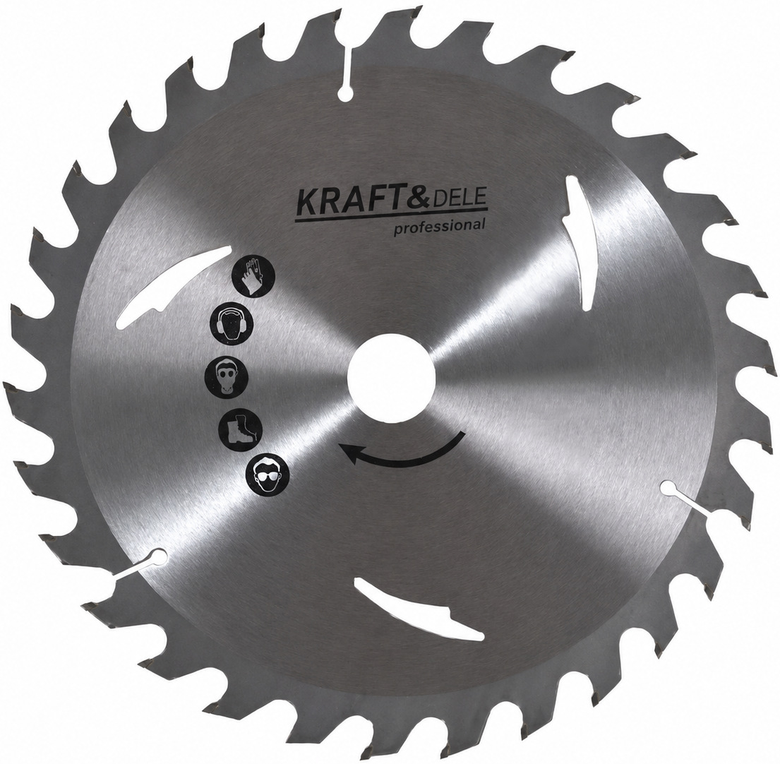 Tarcza vřetenní 180 mm 42 zubů KD941 KRAFT&DELE — Detail zubů