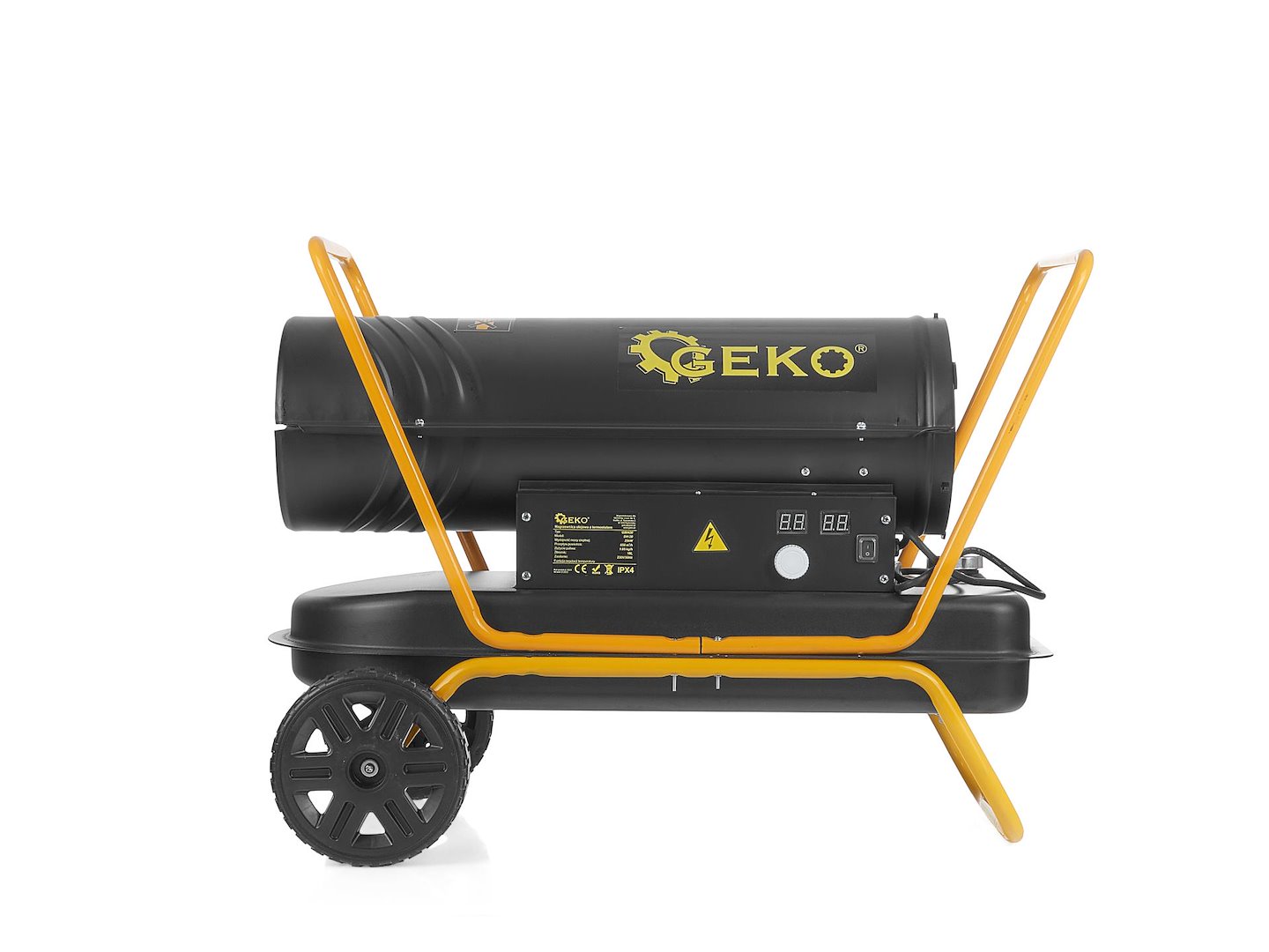 Olejový ohřívač Geko G80420 25 kW s termostatem — Detail
