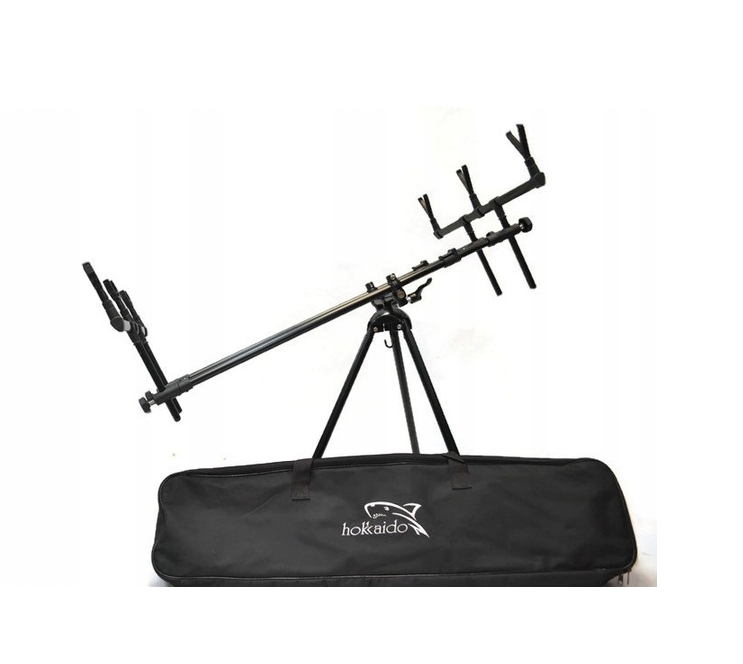 Stojan kaprový Tri-Pod Carp W26016, 3 nastavitelné nohy, výška 50–95 cm, délka 70–110 cm, rozteč 22 cm — Hokkaido — Nastavení noh