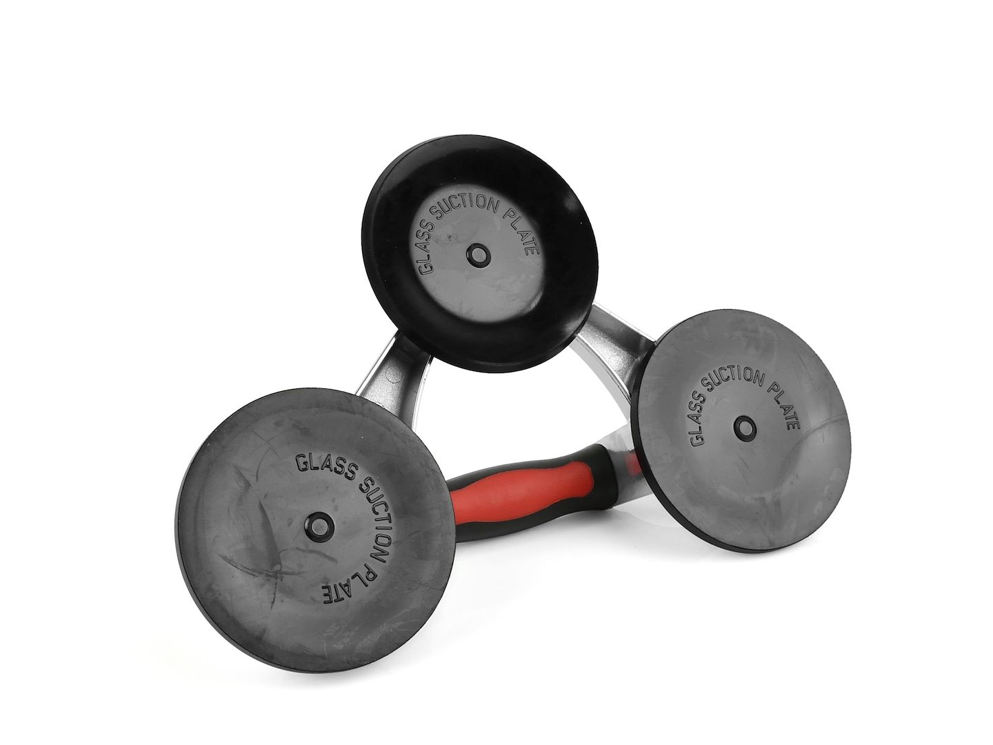 Držák-přísavka na sklo ALU 3x125 mm 190 kg Geko 5901477172946 — V provozu