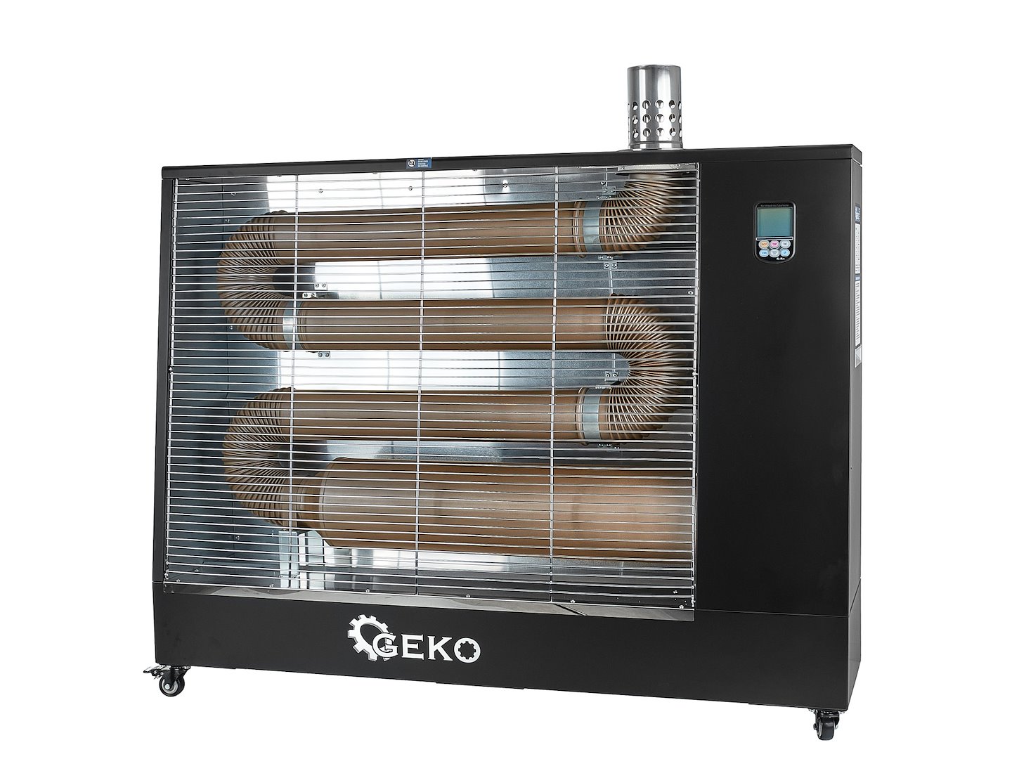 Infračervený olejový ohřívač Geko 16 kW — V provozu