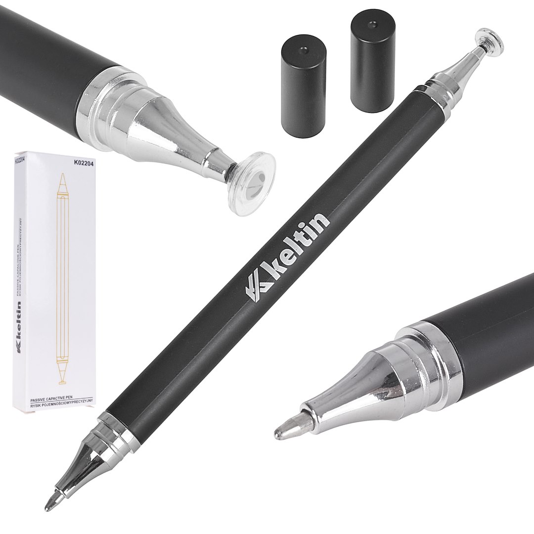 Kapacitní stylus Geko K02204 s kličkou pro připevnění — Celkový pohled