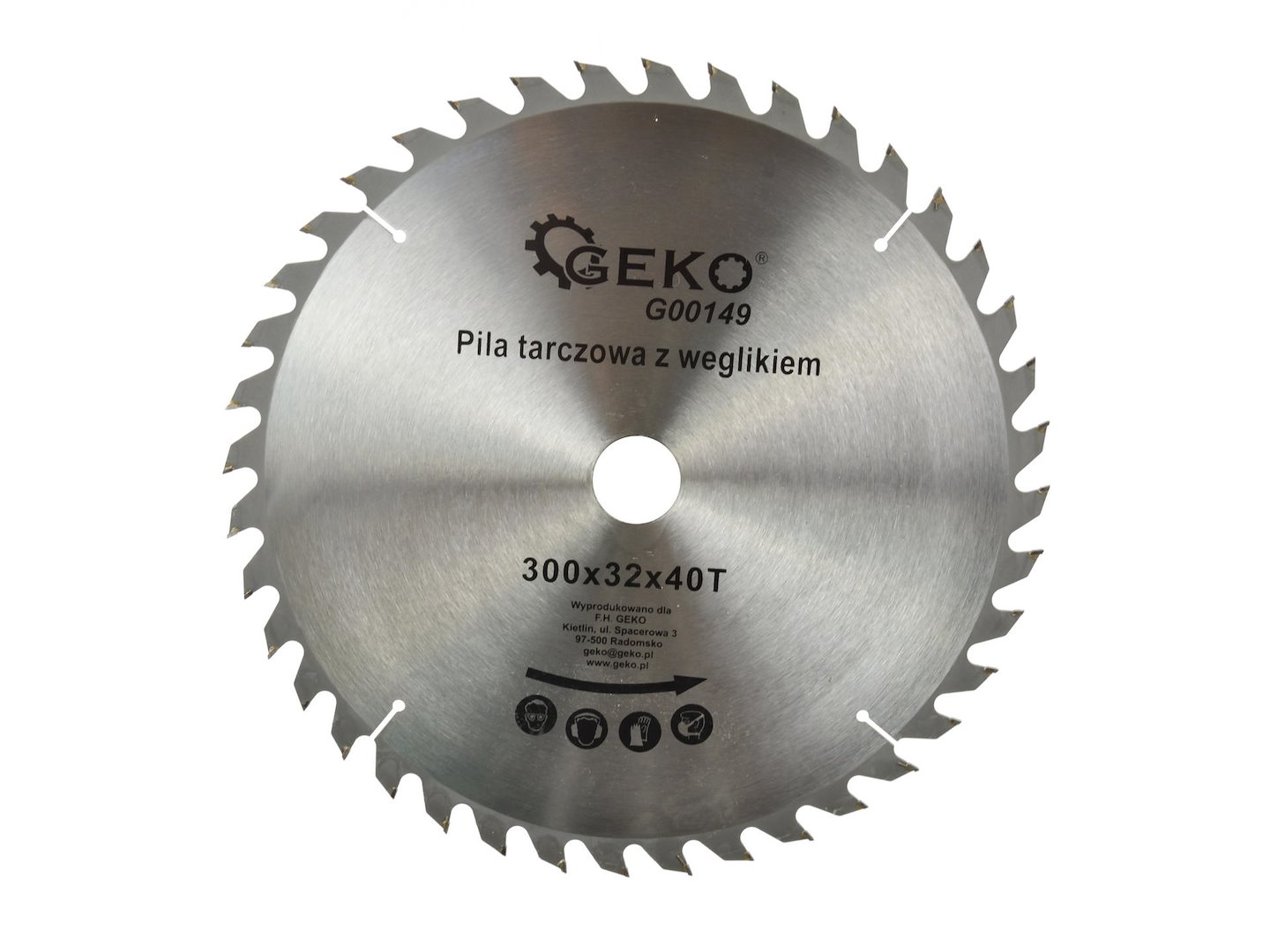 Kotouč na dřevo 300x32x40T Geko G00149 — Celkový pohled
