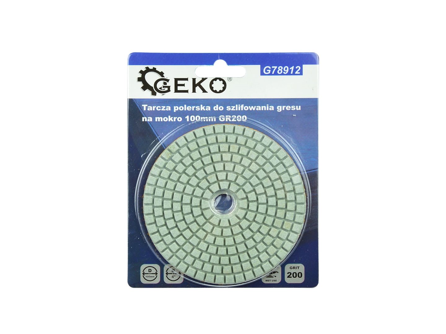 Lešticí kotouč pro mokré broušení dlaždic 100 mm GR200 – Geko 5