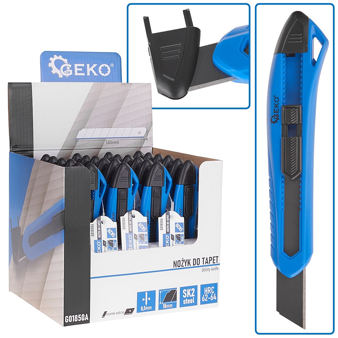 Nůž na tapety Geko SK2H 100x18x0,5 mm — Celkový pohled