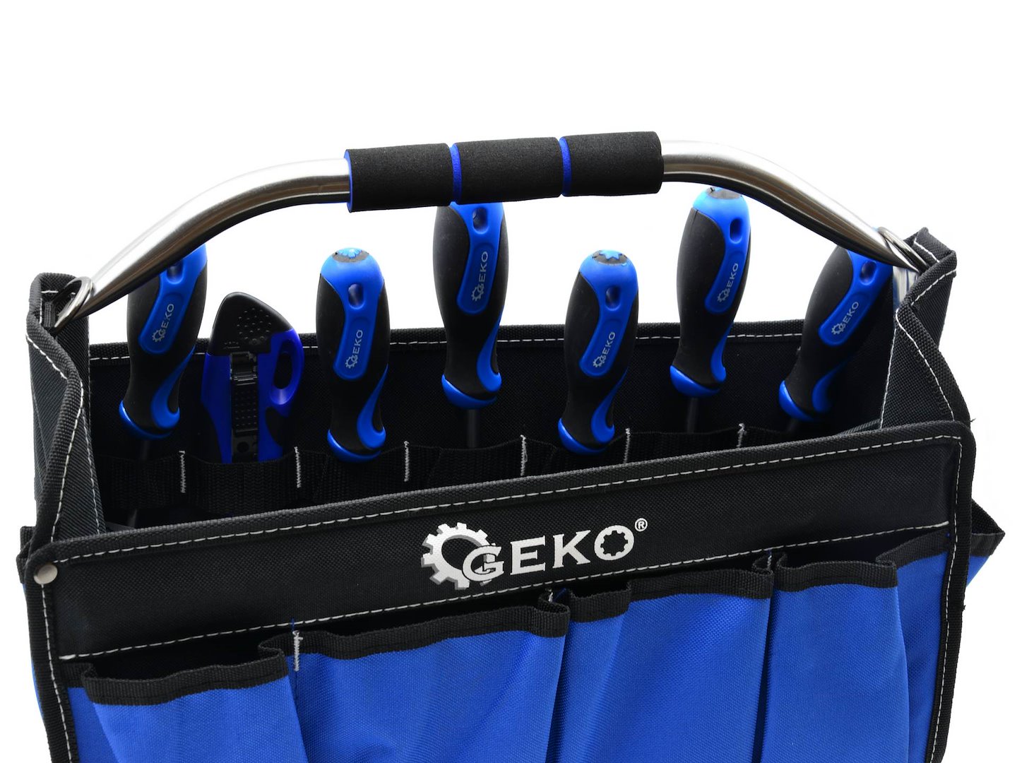 Otevřená brašna na nářadí Geko 11+7 — Detail
