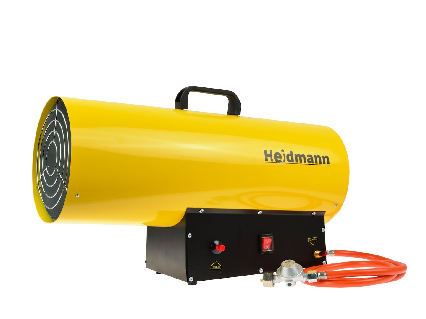 Plynový ohřívač Heidmann s redukčním ventilem 65 kW — Detail