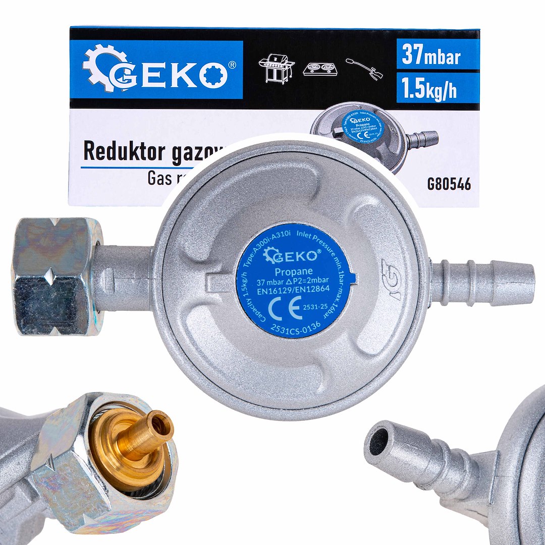 Plynový reduktor 37 mbar 1,5 kg/h — Celkový pohled