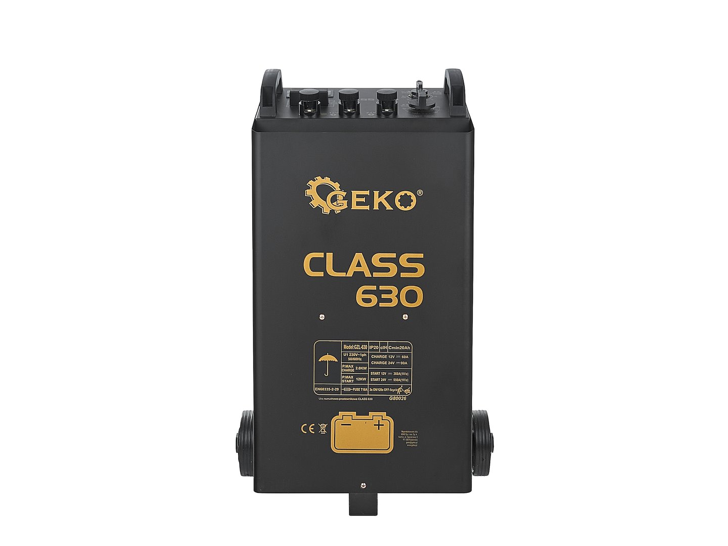 Spouštěcí a rovnací zařízení Geko CLASS 630 LCD — V provozu