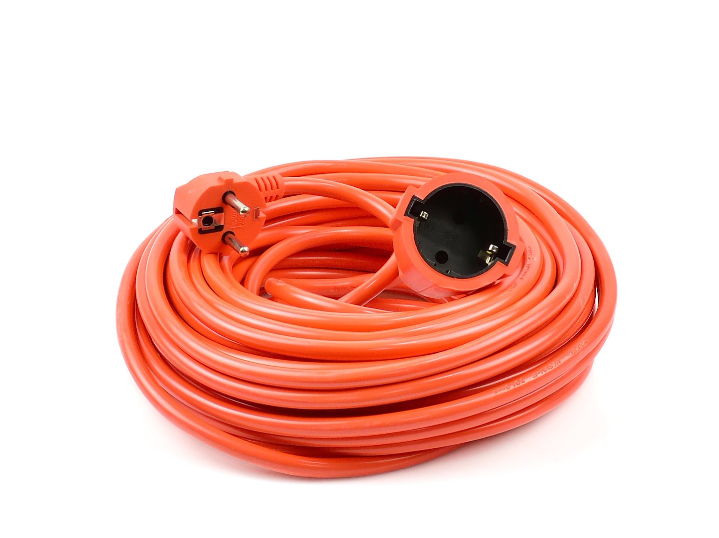 Prodlužovací kabel Geko 20 m, 3 x 1,5 mm², 250 V, IP20, oranžový — Celkový pohled
