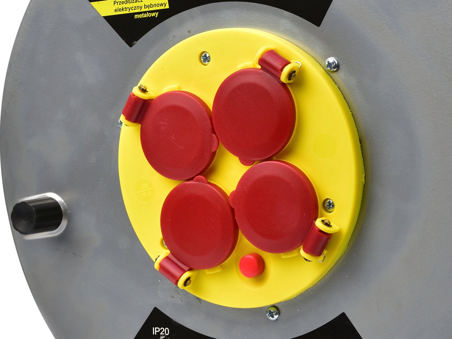 Elektrická prodlužovací šňůra s navijákem Geko 3 x 25 mm 25 m — V provozu