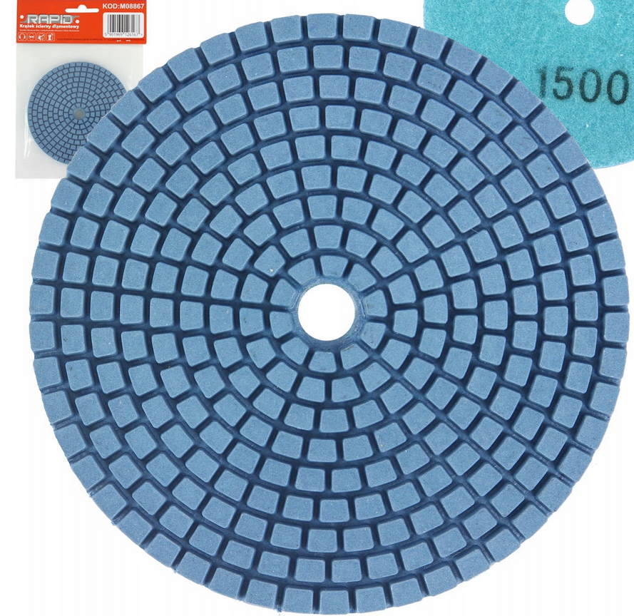 DIAMANTOVÝ BRUSNÝ KOTOUČ Geko 10 CM (100 MM) P1500 — Celkový pohled