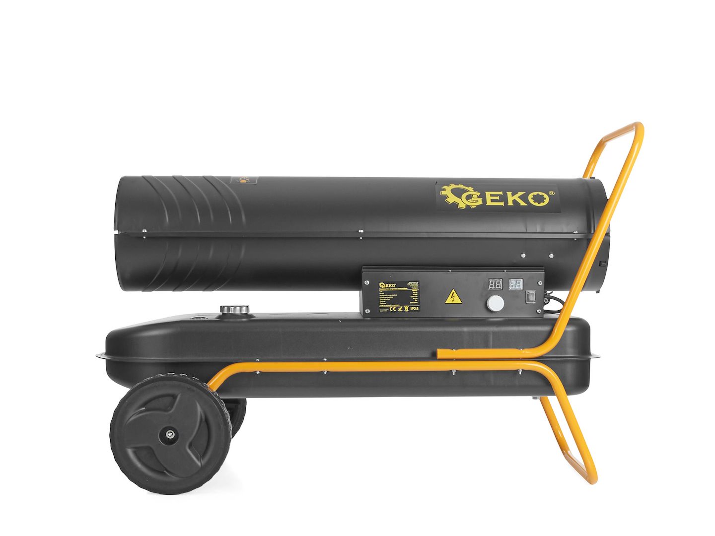 Olejové topidlo GEKO 65 kW – celkový pohled