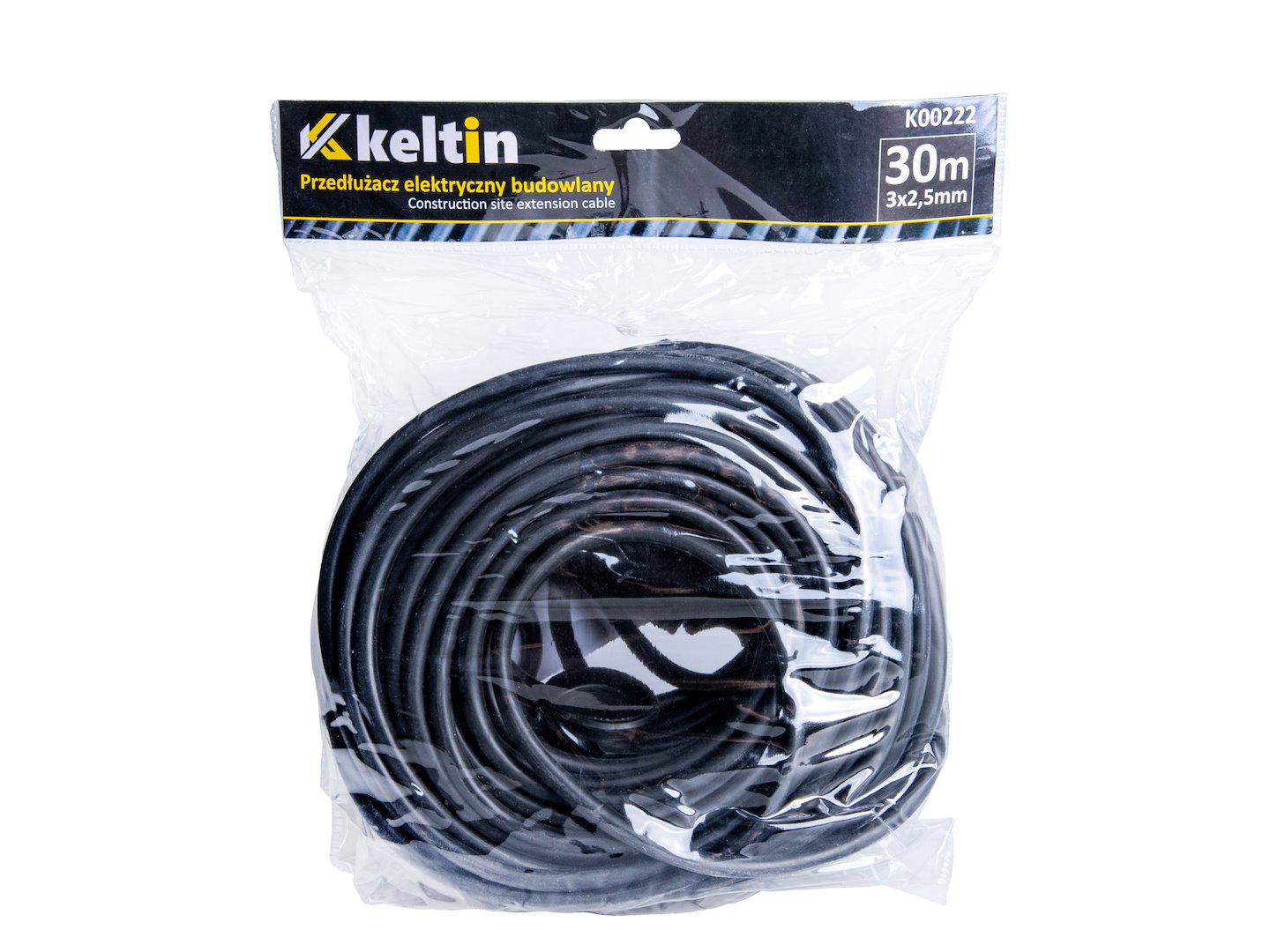 Elektrická prodlužovací šňůra Geko 40 m IP44 3x2,5 mm — Detail zásuvky