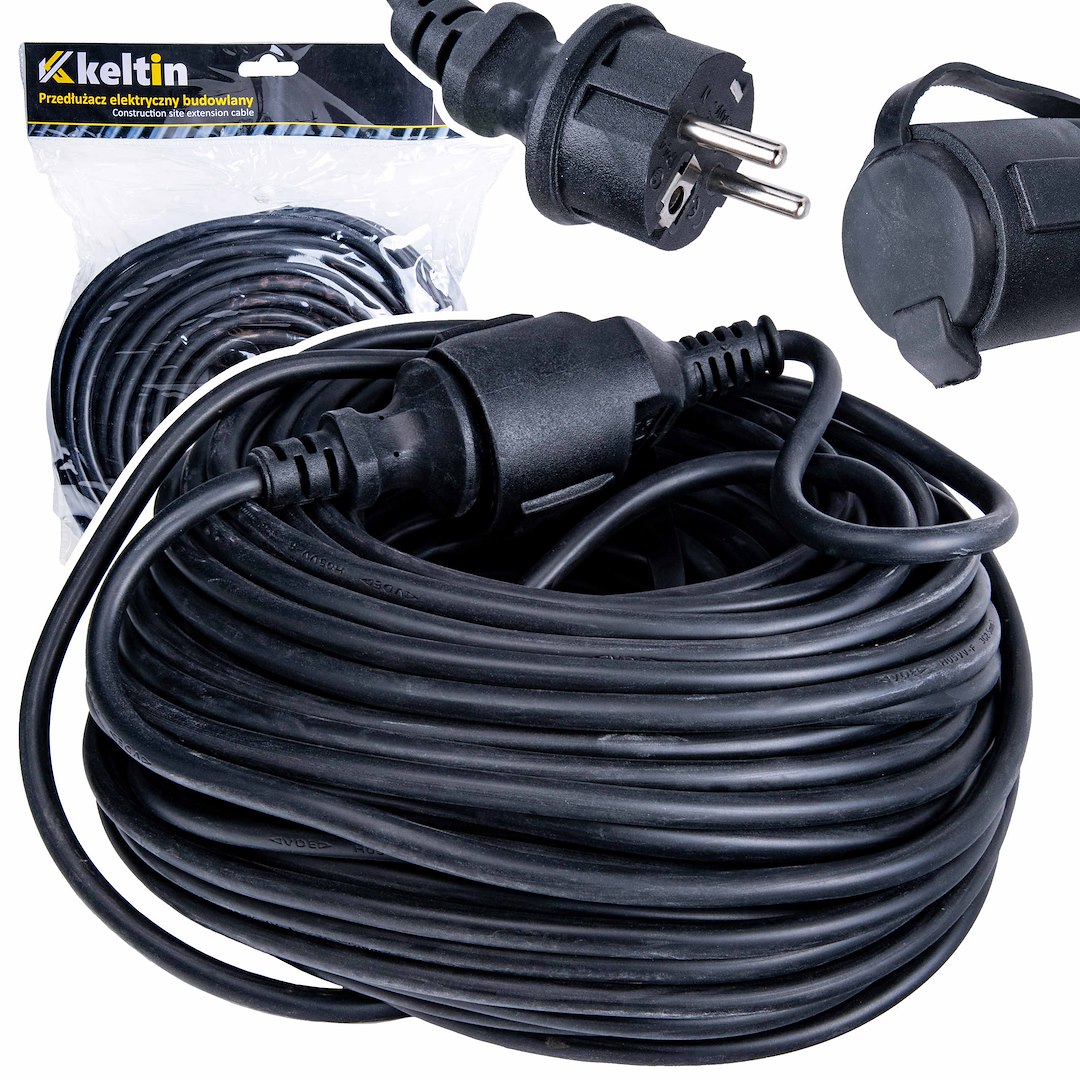 Elektrická prodlužovací šňůra Geko 40 m IP44 3x2,5 mm — Celkový pohled