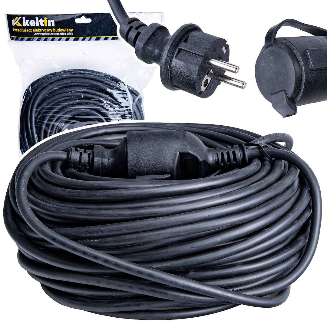 Elektrická prodlužovací šňůra Geko 40 m IP44 3x2,5 mm — Celkový pohled
