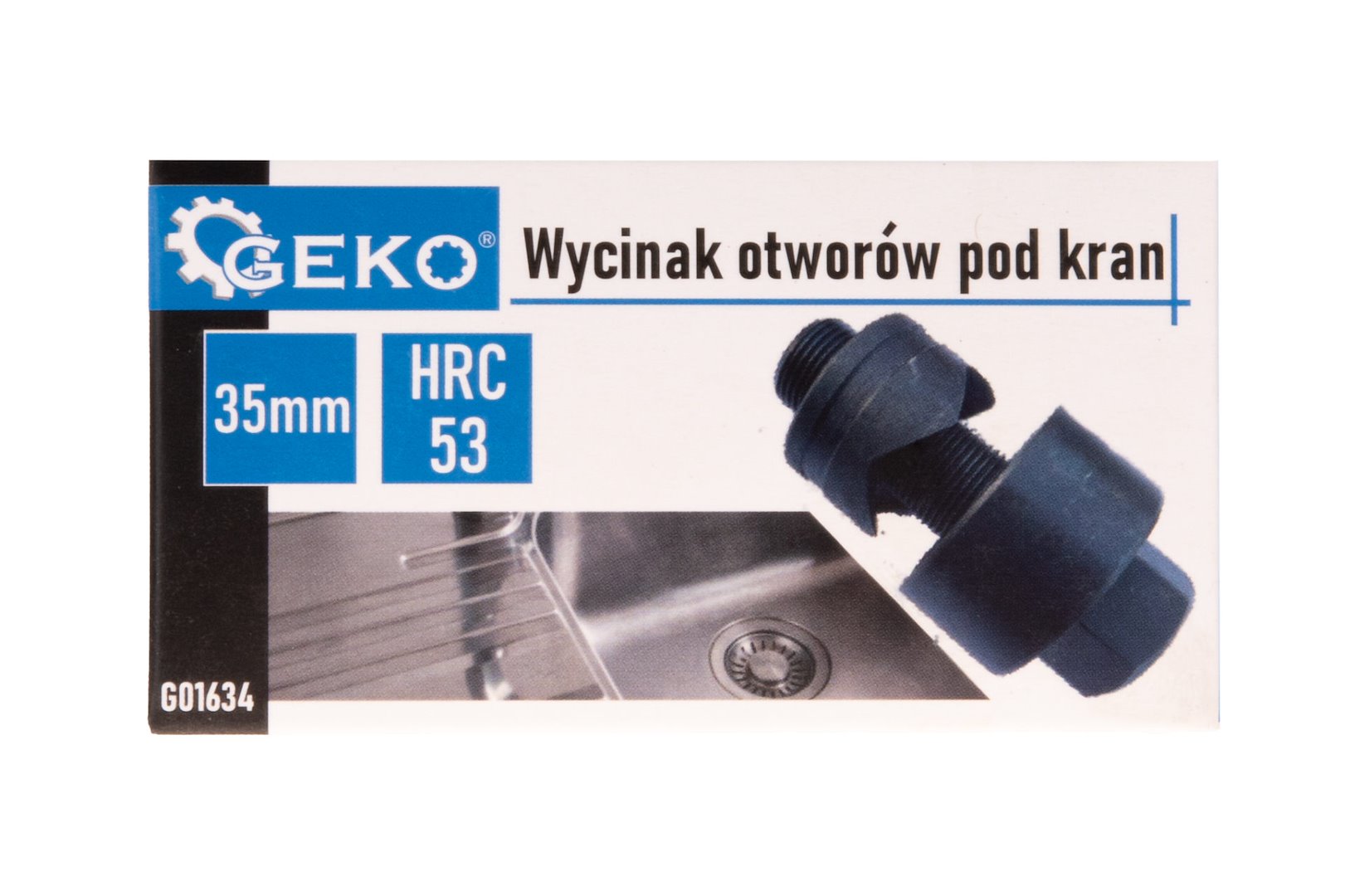 Vyřezávač otvorů pro kohoutek 35 mm Geko — Detail