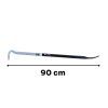 Oboustranná páčidla 900 mm GEKO — kovaná ocel, odchylka 90°