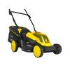 Akumulátorová sekačka na trávu GEKO 38 cm, bezkartáčový motor, 2× 4,0 Ah 20 V CoreX