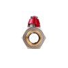 Kulový kohout 3/4" DN20 s ucpávkou a šroubením – motýlek GEKO
