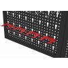 Nástěnný děrovaný panel na nářadí Kraft&Dele KD11895 — 120 × 60 cm, ocelový, 25 háčků