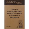 Dílenský nástěnný panel na nářadí kovový 80×60 cm Kraft&Dele KD11896