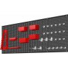 Nástěnný dílenský panel Kraft&Dele KD11897 — perforovaná kovová tabule 112 × 45 cm se sadou 32 organizérů