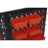 Kovový nástěnný panel na nářadí Kraft&Dele 120×60 cm – 3dílný set s kompletním příslušenstvím KD11898