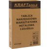 Kovový nástěnný panel na nářadí Kraft&Dele 120×60 cm – 3dílný set s kompletním příslušenstvím KD11898