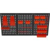 Kovový nástěnný panel na nářadí Kraft&Dele 120×60 cm – 3dílný set s kompletním příslušenstvím KD11898