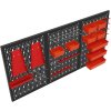 Kovový nástěnný panel na nářadí Kraft&Dele 120×60 cm – 3dílný set s kompletním příslušenstvím KD11898