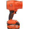 Akumulátorová fukár Kraft&Dele KD3591 21V 800W — bezdrátový fukár na listí s Li-Ion baterií 4,0 Ah
