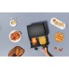 Horkovzdušná fritéza bez oleje Kraft&Dele KD4179 – 9 l, dvě komory 2× 4,5 l, 2500 W, LCD displej