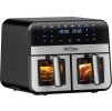 Horkovzdušná fritéza bez oleje Kraft&Dele KD4179 – 9 l, dvě komory 2× 4,5 l, 2500 W, LCD displej