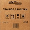 Grilovací rošt na trojnožce Kraft&Dele KD4183 — průměr 60 cm, nastavitelná výška