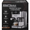 Pákový kávovar Kraft&Dele KD4292 — 1500 W, 20 bar, LCD displej