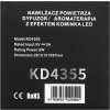 Zvlhčovač vzduchu ionizátor s efektem krbu LED Kraft&Dele KD4355