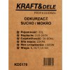 Dílenský vysavač na sucho a mokro 20 l Kraft&Dele KD5178